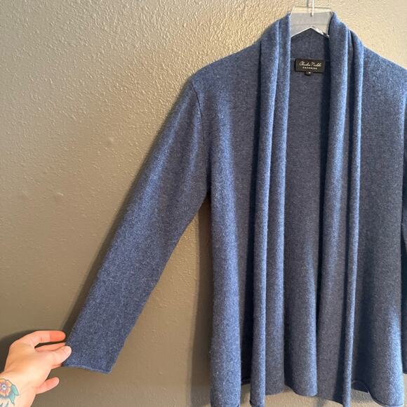 Claudia Nichole 100% Cashmere Mini Duster Size M - Picture 5 of 7